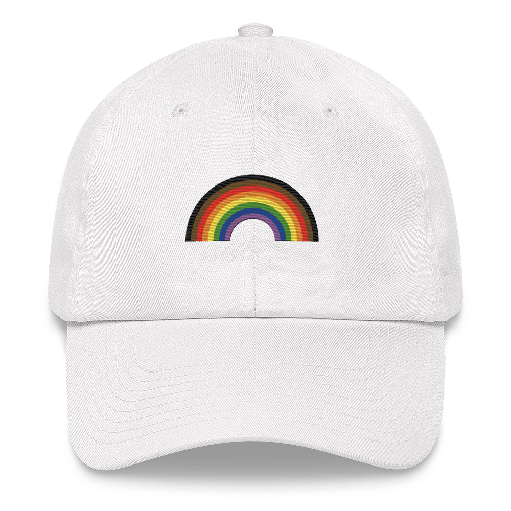 Embroidered Philly Pride Rainbow Hat: Pride Flag LGBTQ+ Design