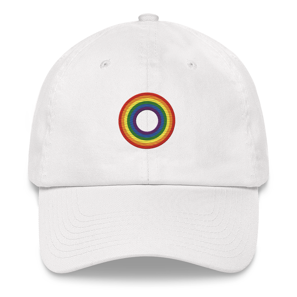 Embroidered Hat: LGBTQ+ Pride Ring Emblem Design
