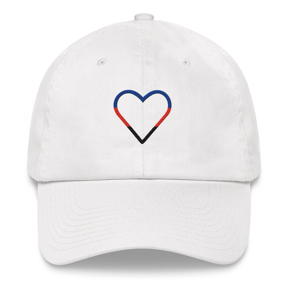 Polyamory Heart Hat: Embroidered Pride Cap