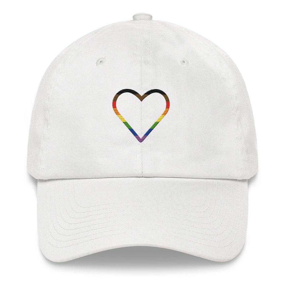 Philly Pride Heart Hat: Embroidered Pride Cap