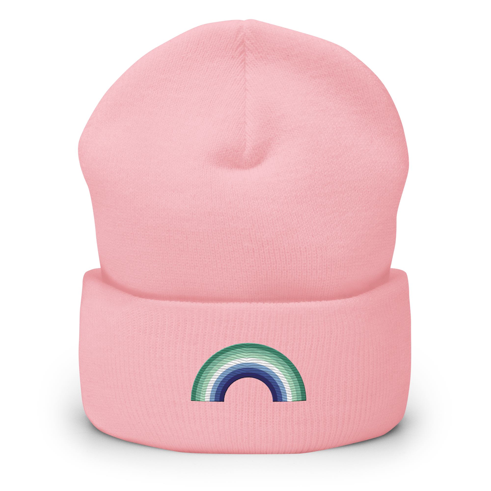Embroidered Gay Pride Rainbow Beanie: Pride Flag LGBTQ+ Design