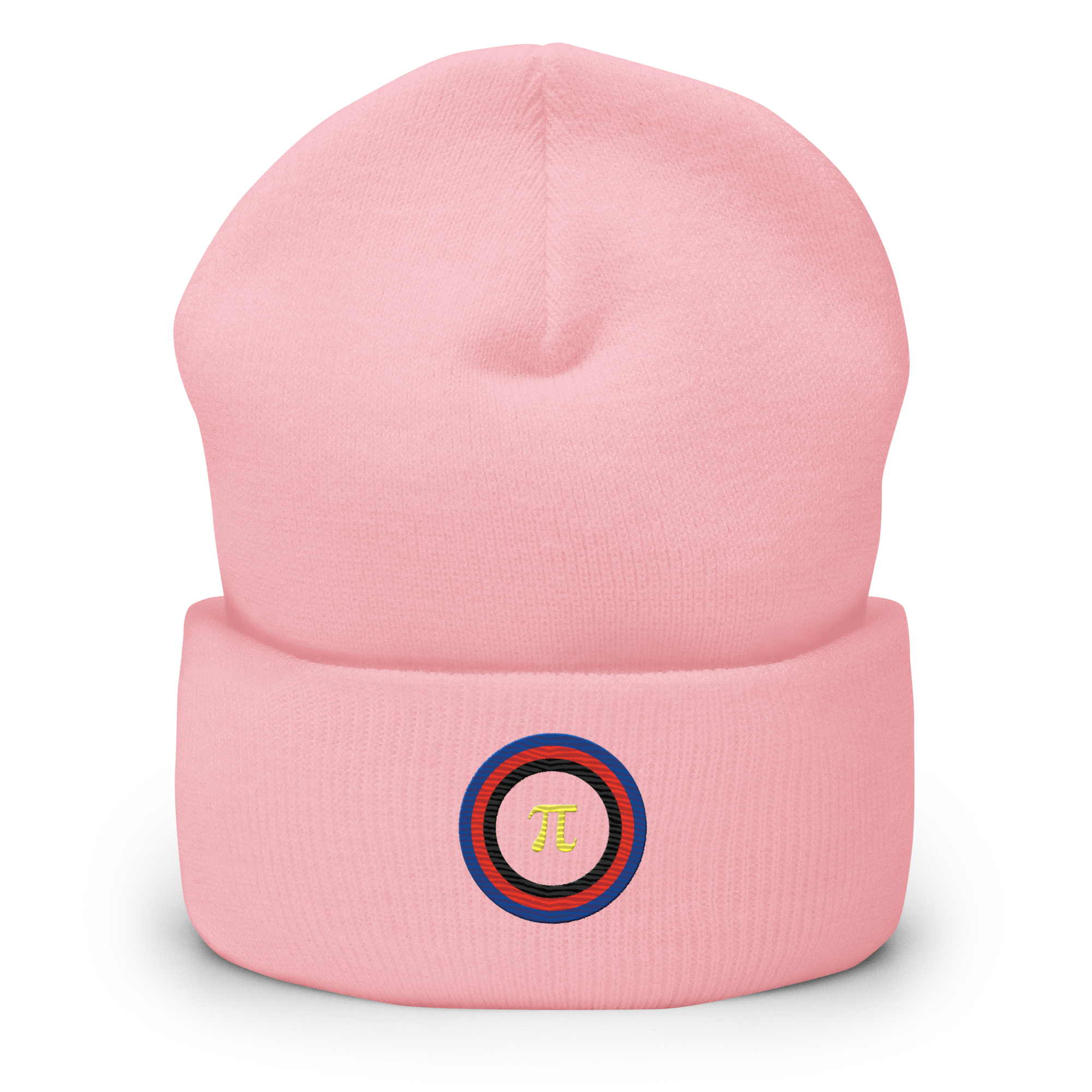 Embroidered Beanie: Polyamory Pride Ring Emblem Design