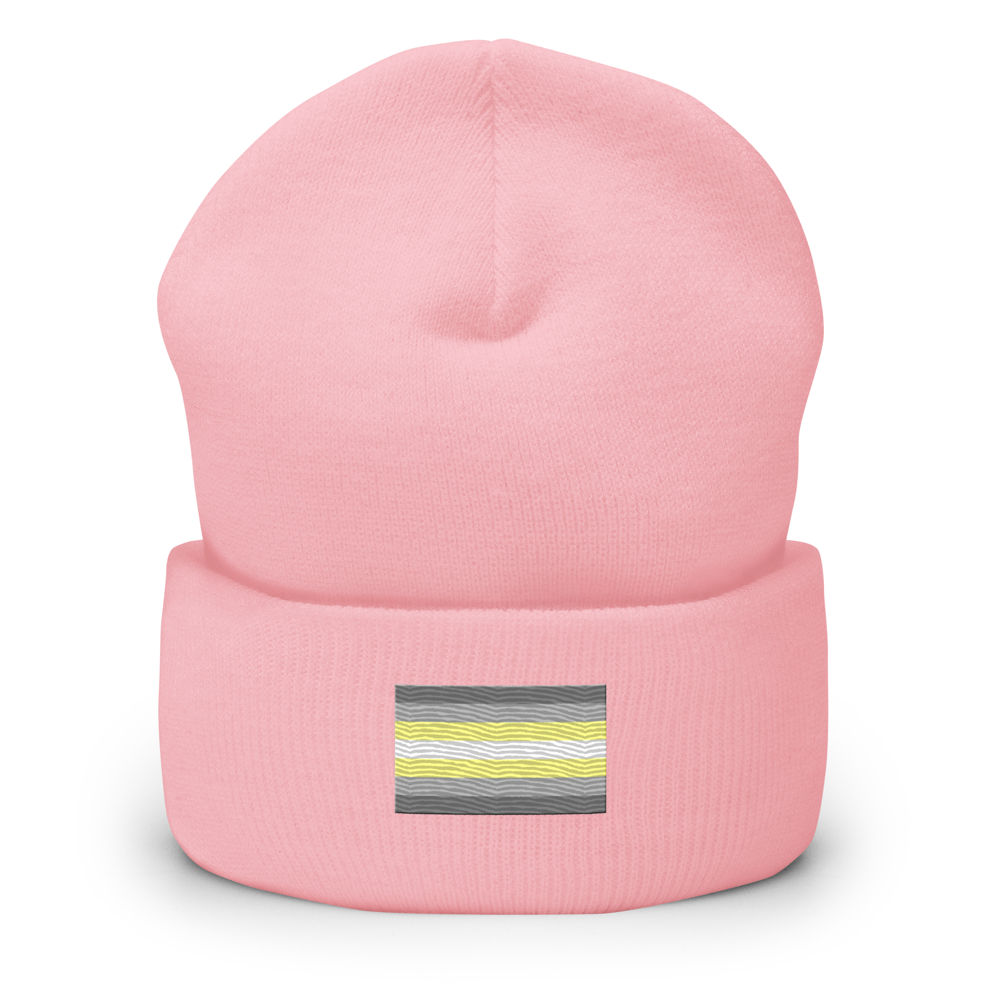 Demigender Pride Flag Embroidered Beanie