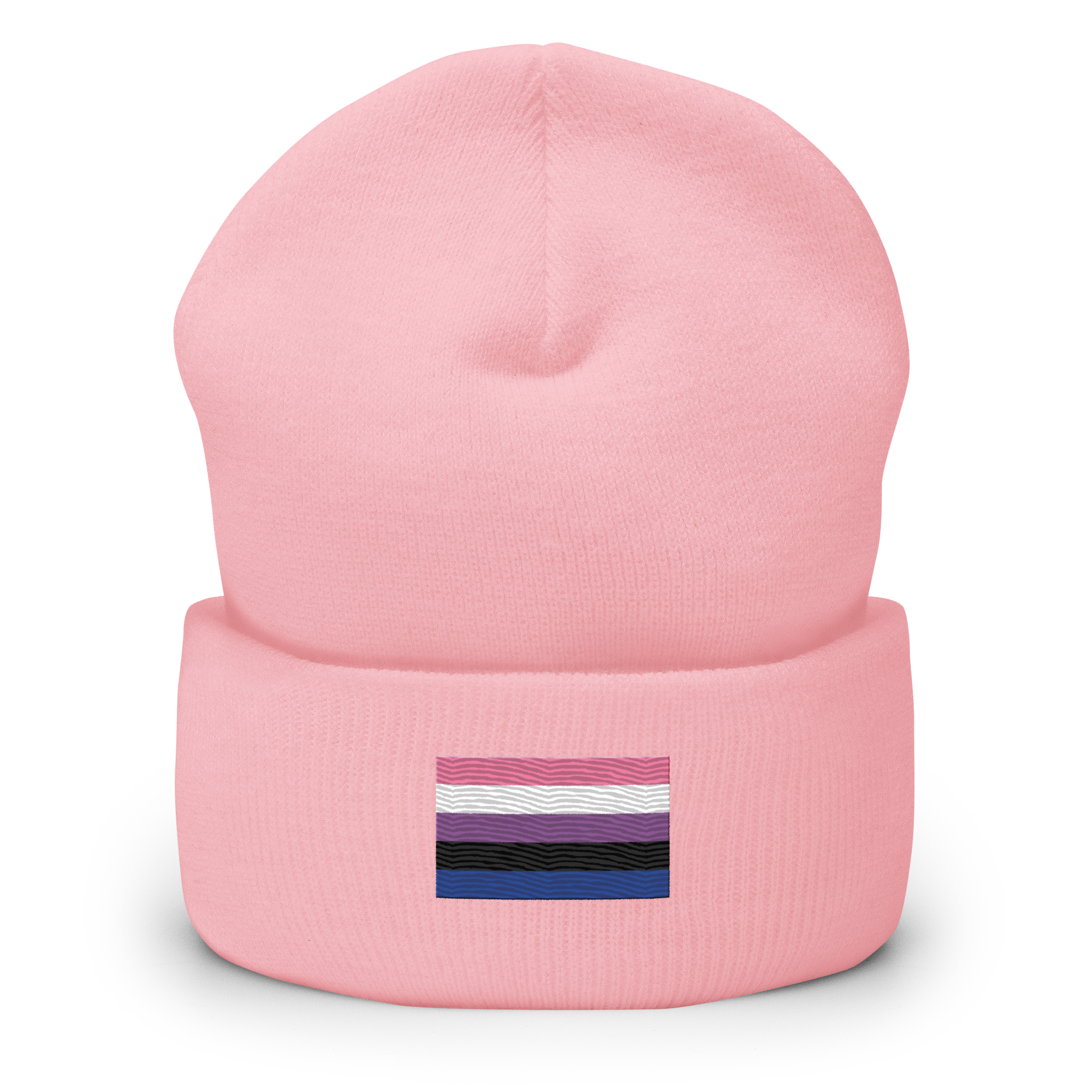 Genderfluid Pride Flag Embroidered Beanie
