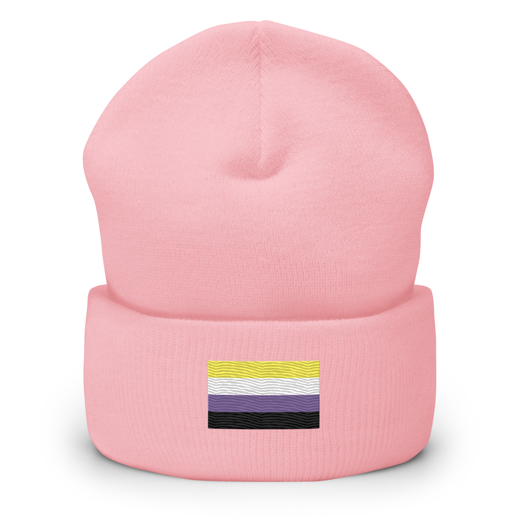 Nonbinary Pride Flag Embroidered Beanie