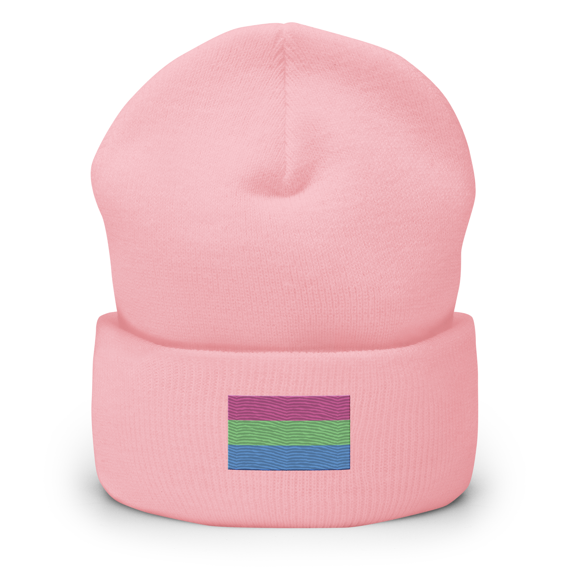 Polysexual Pride Flag Embroidered Beanie