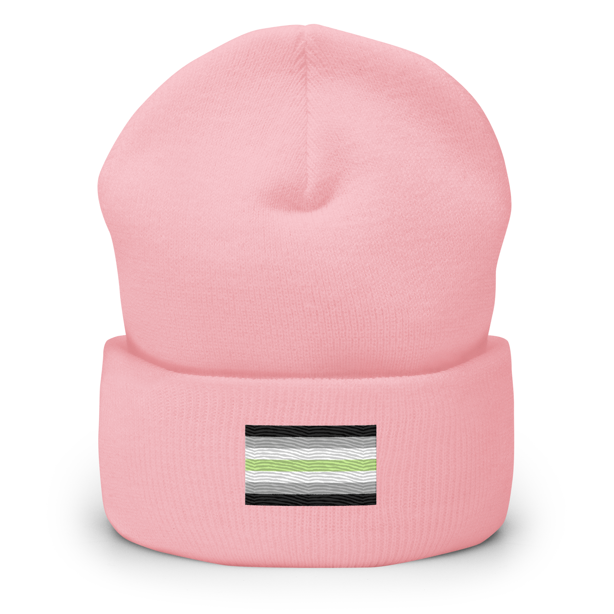 Agender Pride Flag Embroidered Beanie