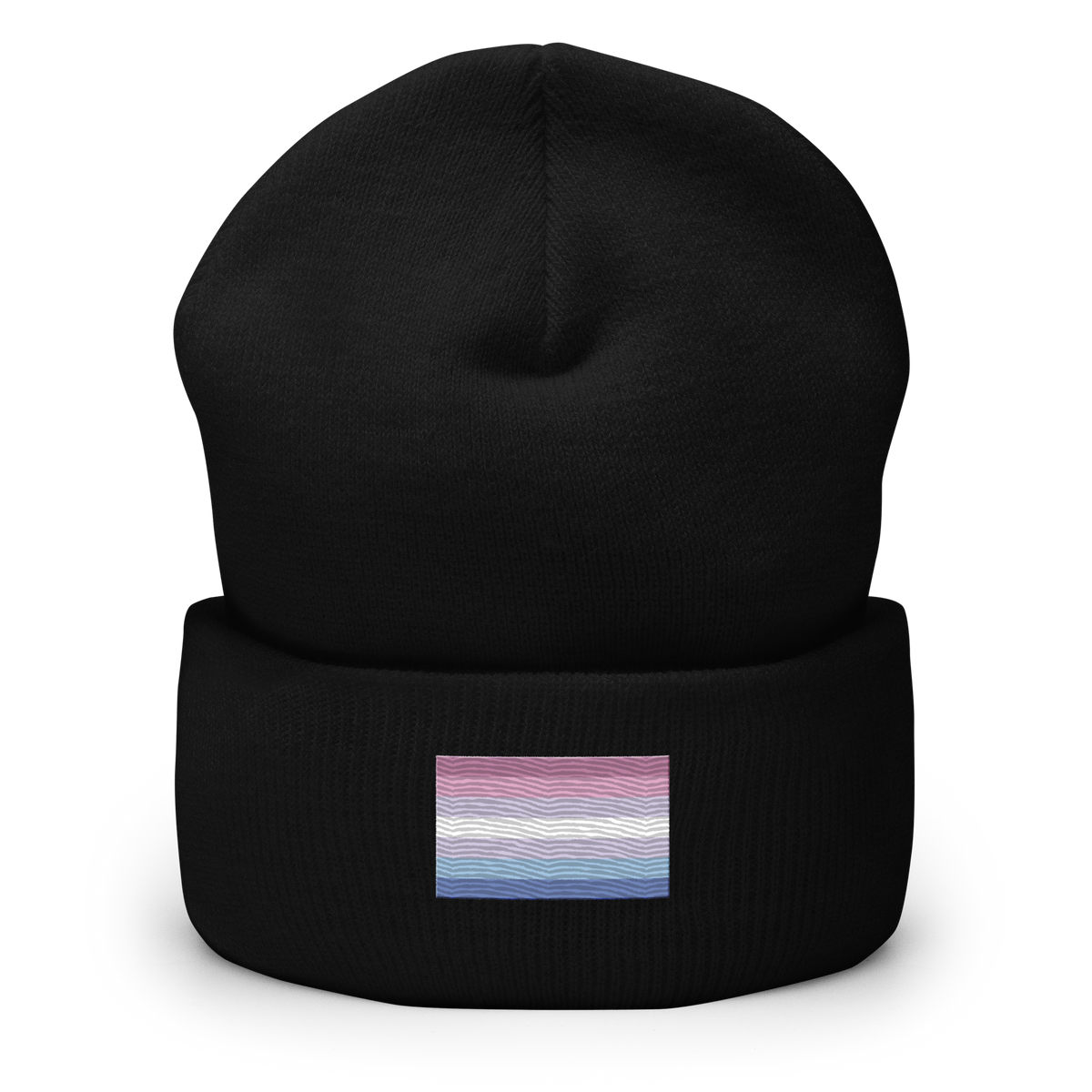 Bigender Pride Flag Embroidered Beanie