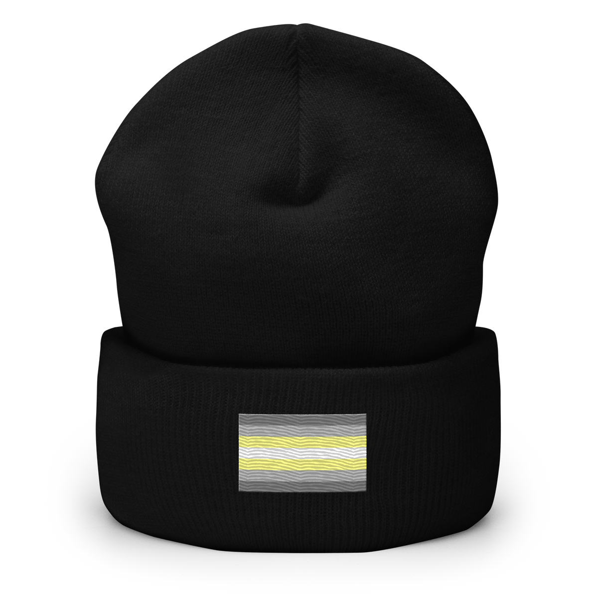 Demigender Pride Flag Embroidered Beanie