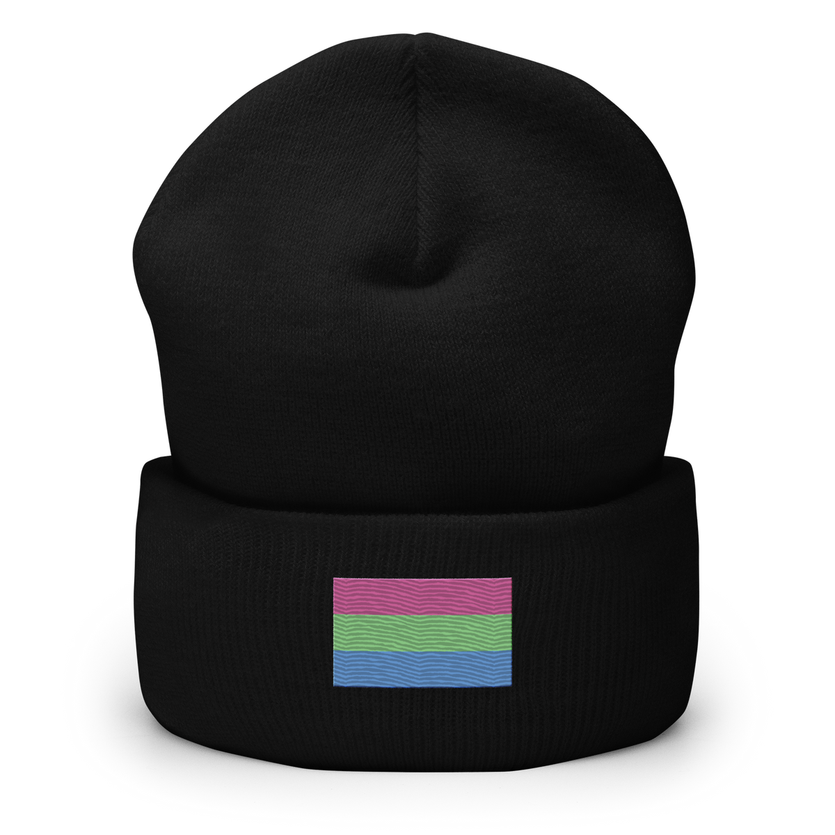 Polysexual Pride Flag Embroidered Beanie