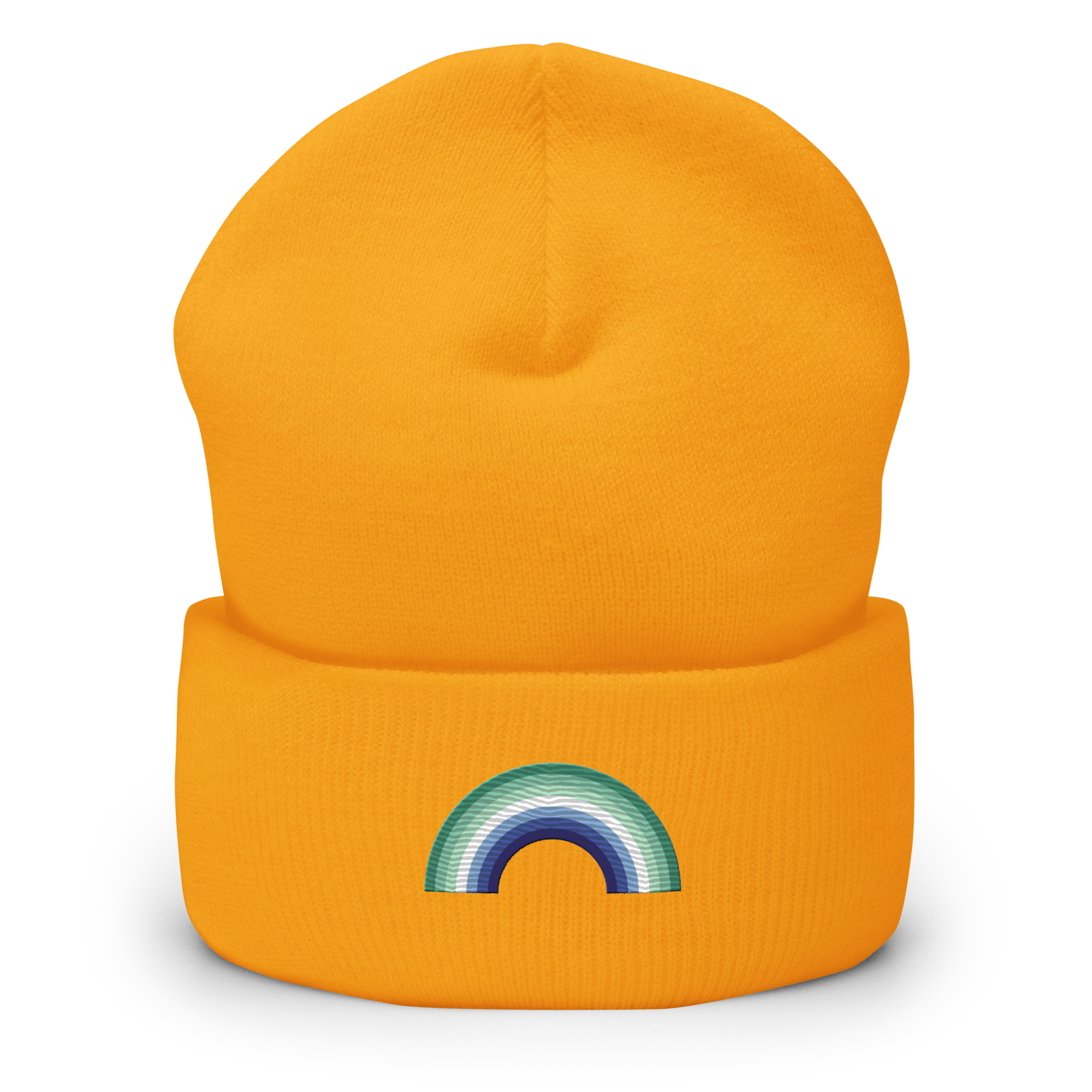 Embroidered Gay Pride Rainbow Beanie: Pride Flag LGBTQ+ Design