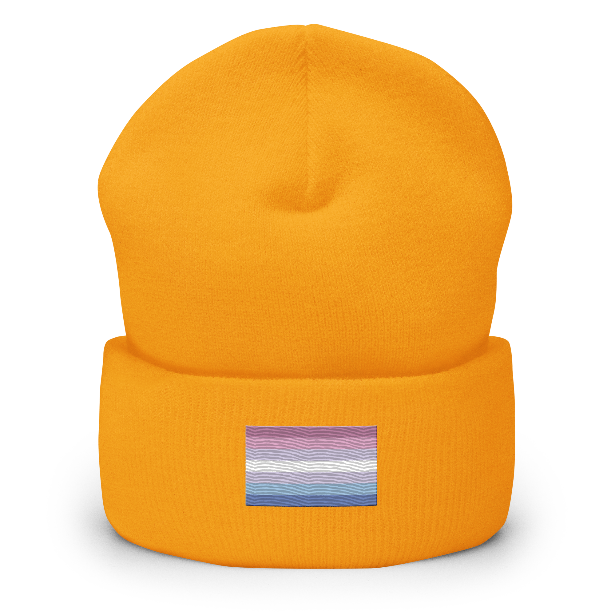 Bigender Pride Flag Embroidered Beanie