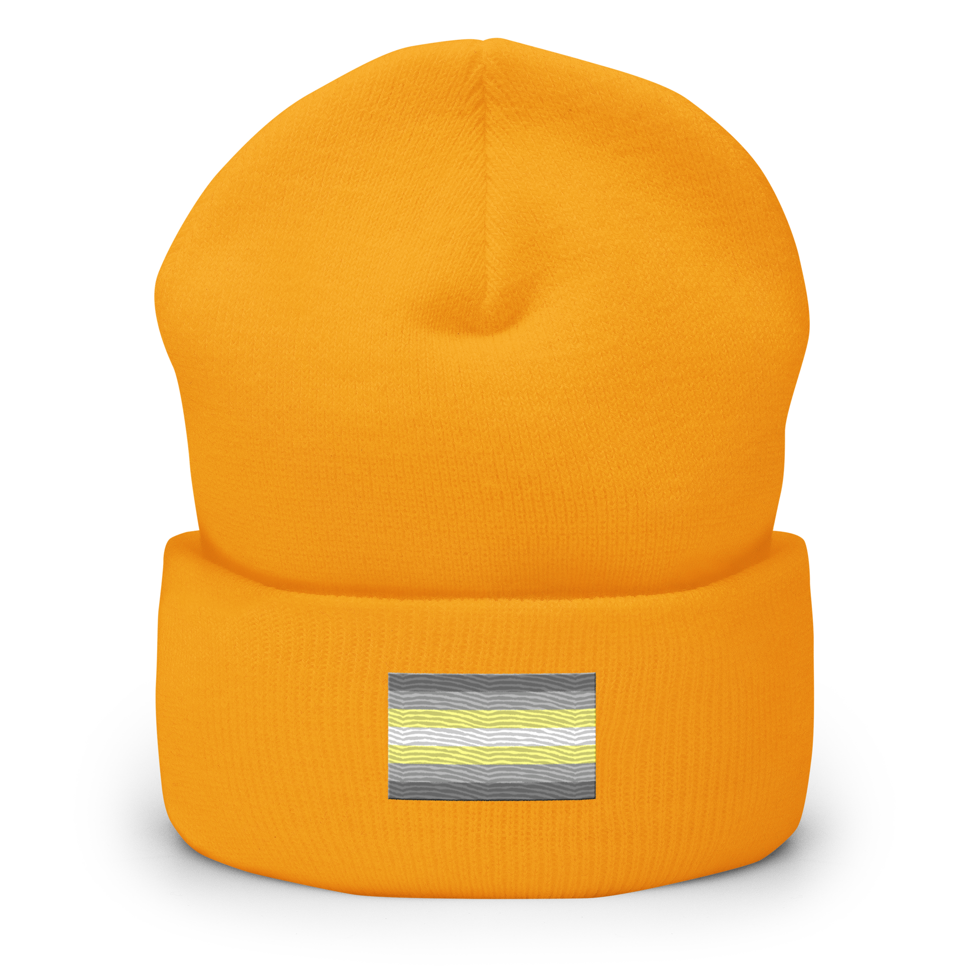 Demigender Pride Flag Embroidered Beanie
