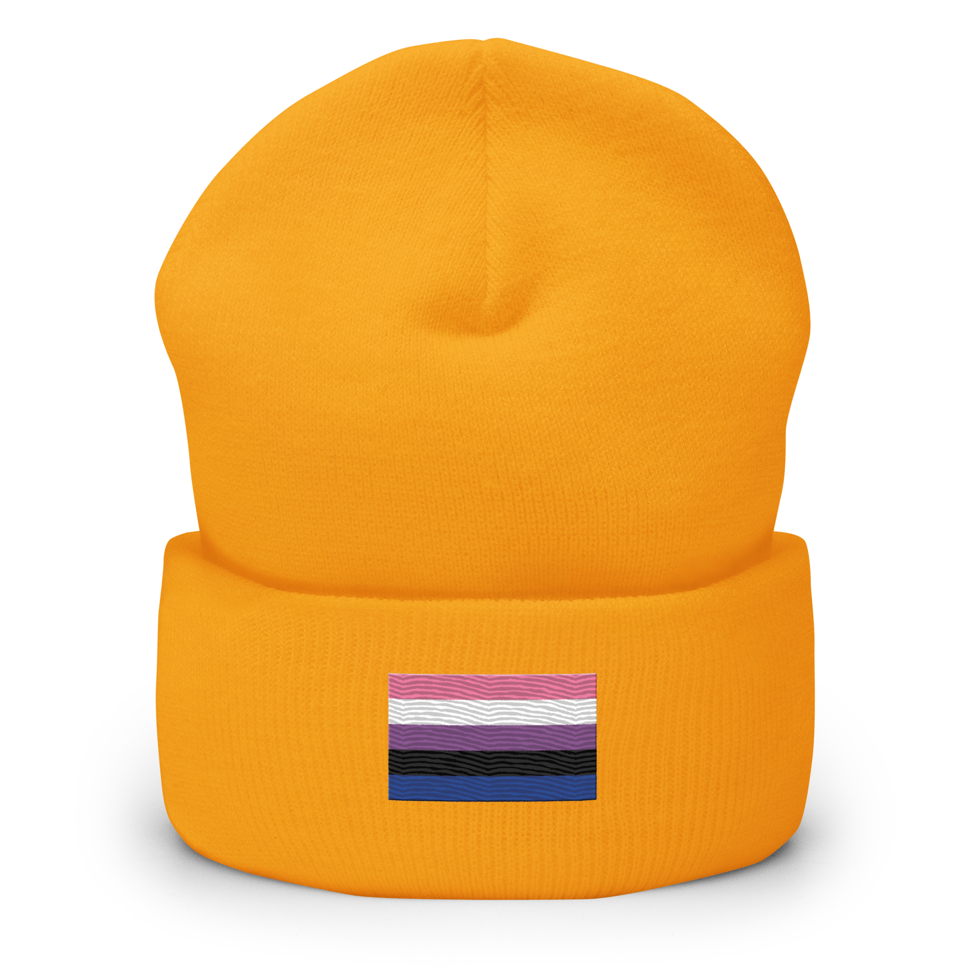 Genderfluid Pride Flag Embroidered Beanie