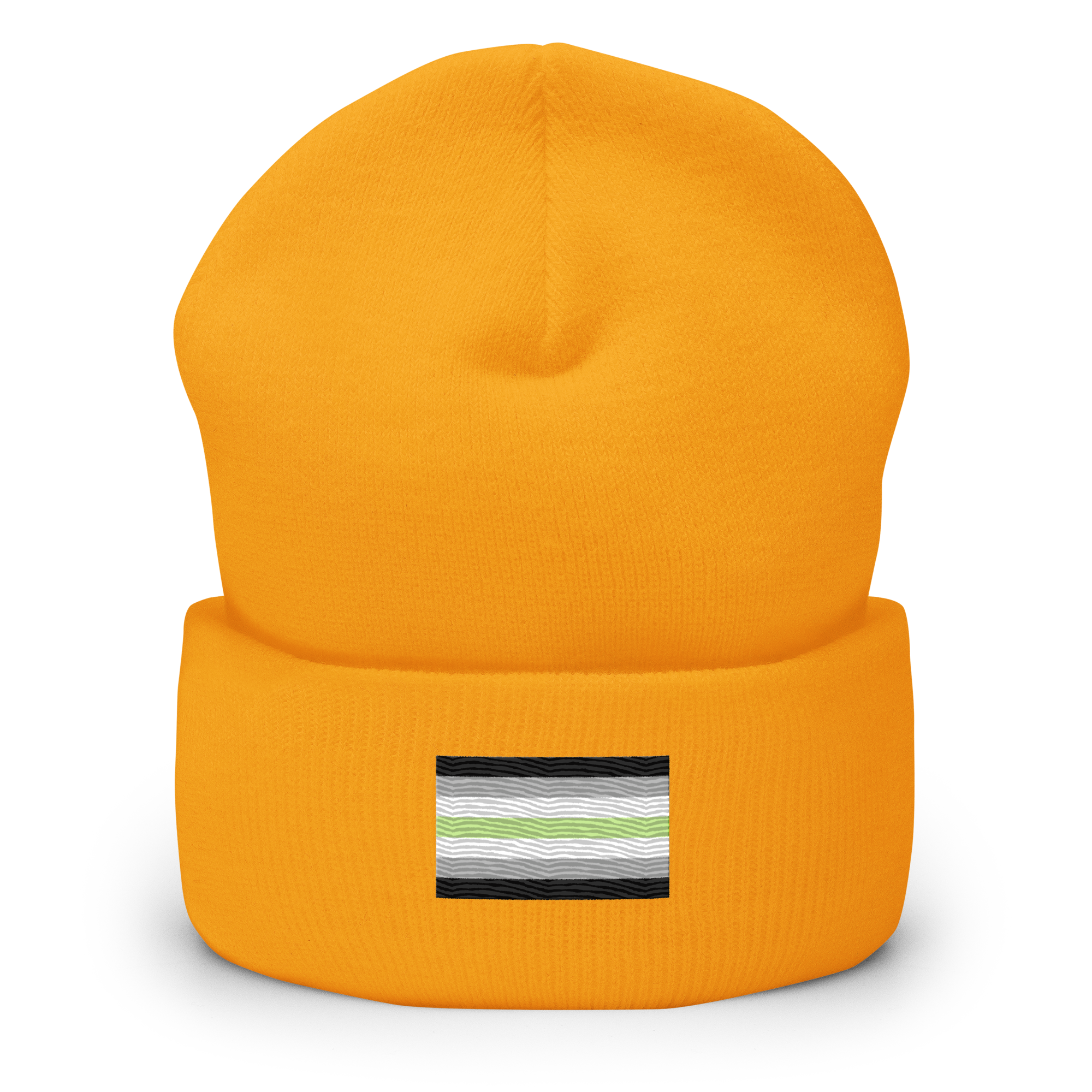 Agender Pride Flag Embroidered Beanie