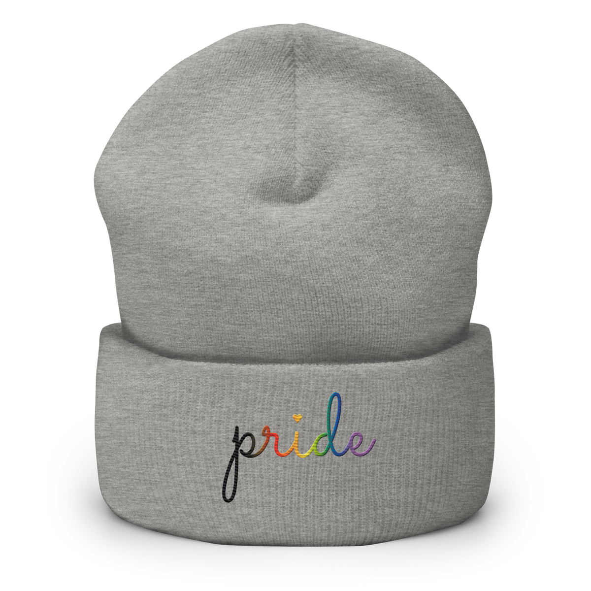 Philly  Pride Beanie: Cursive 'Pride' in Gradient Colors