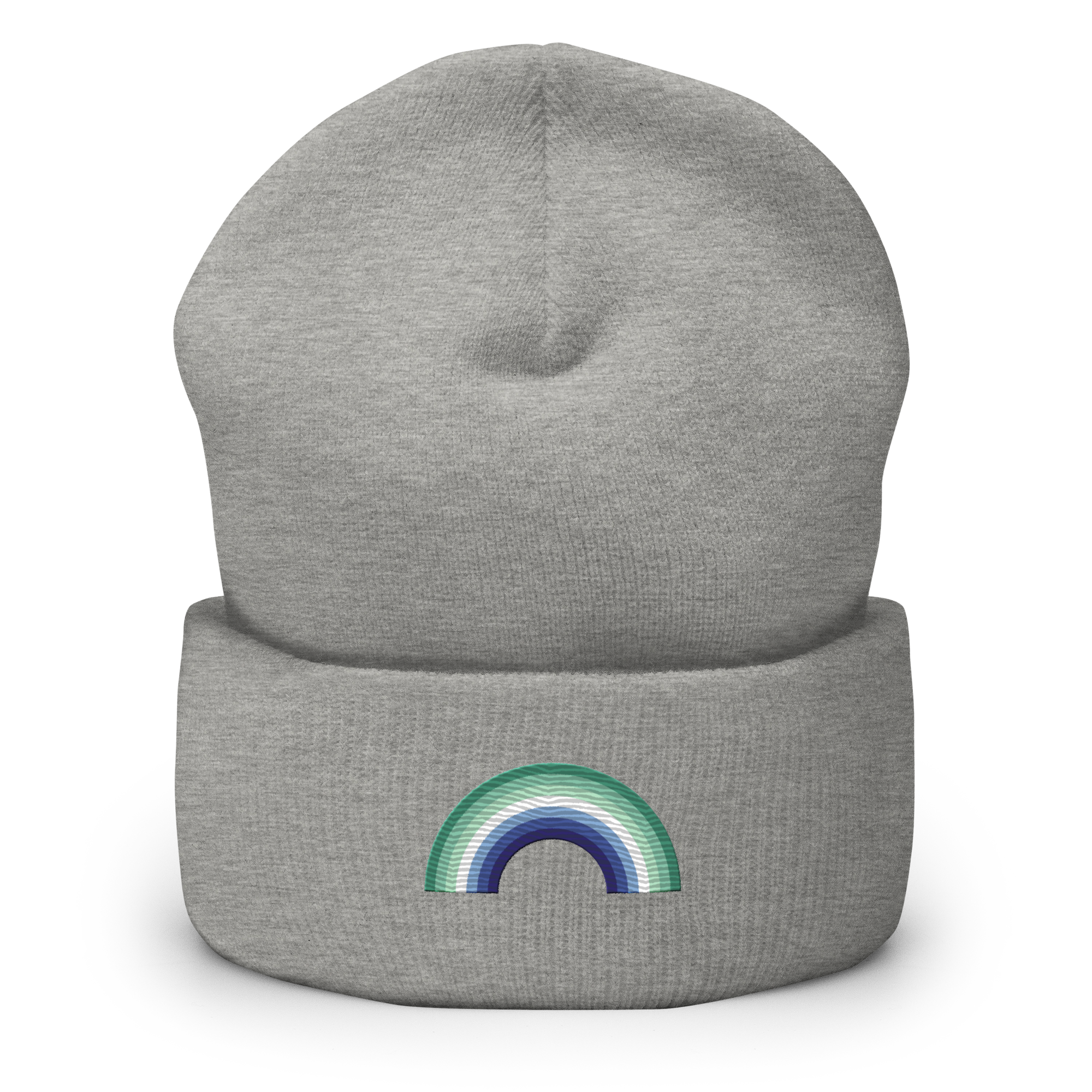 Embroidered Gay Pride Rainbow Beanie: Pride Flag LGBTQ+ Design