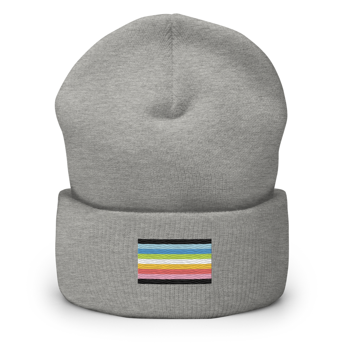 Queer Pride Flag Embroidered Beanie
