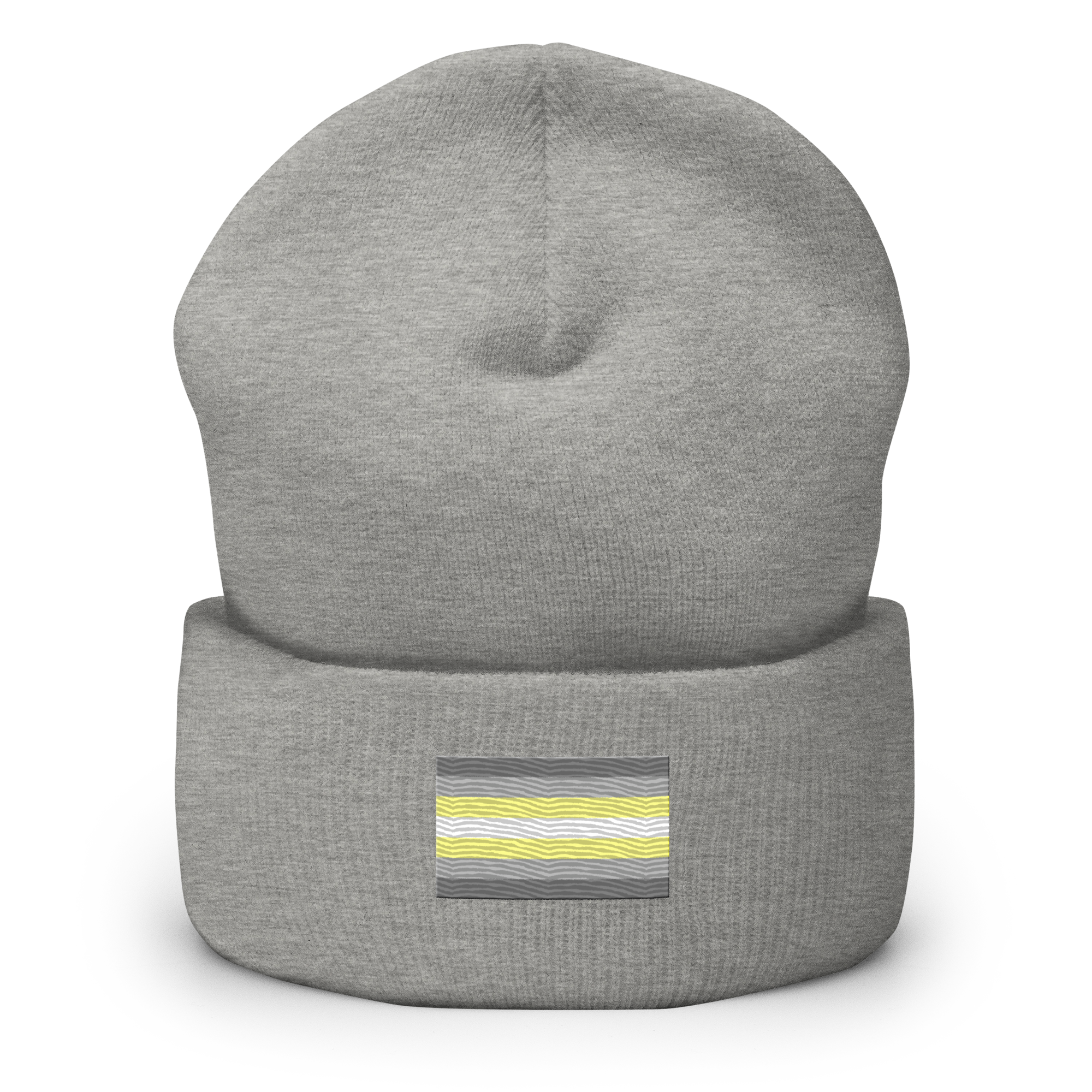 Demigender Pride Flag Embroidered Beanie