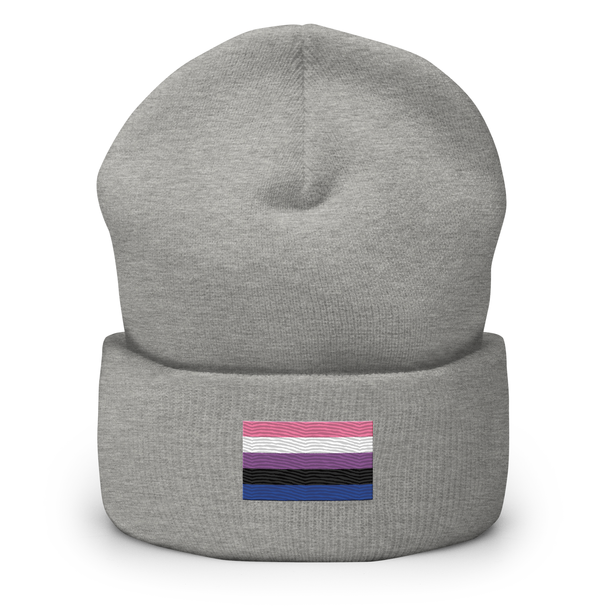 Genderfluid Pride Flag Embroidered Beanie