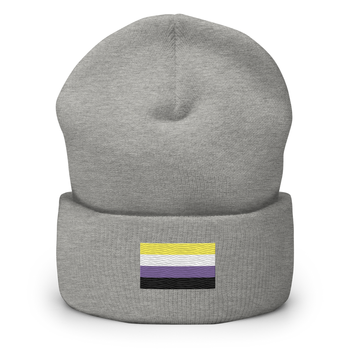 Nonbinary Pride Flag Embroidered Beanie