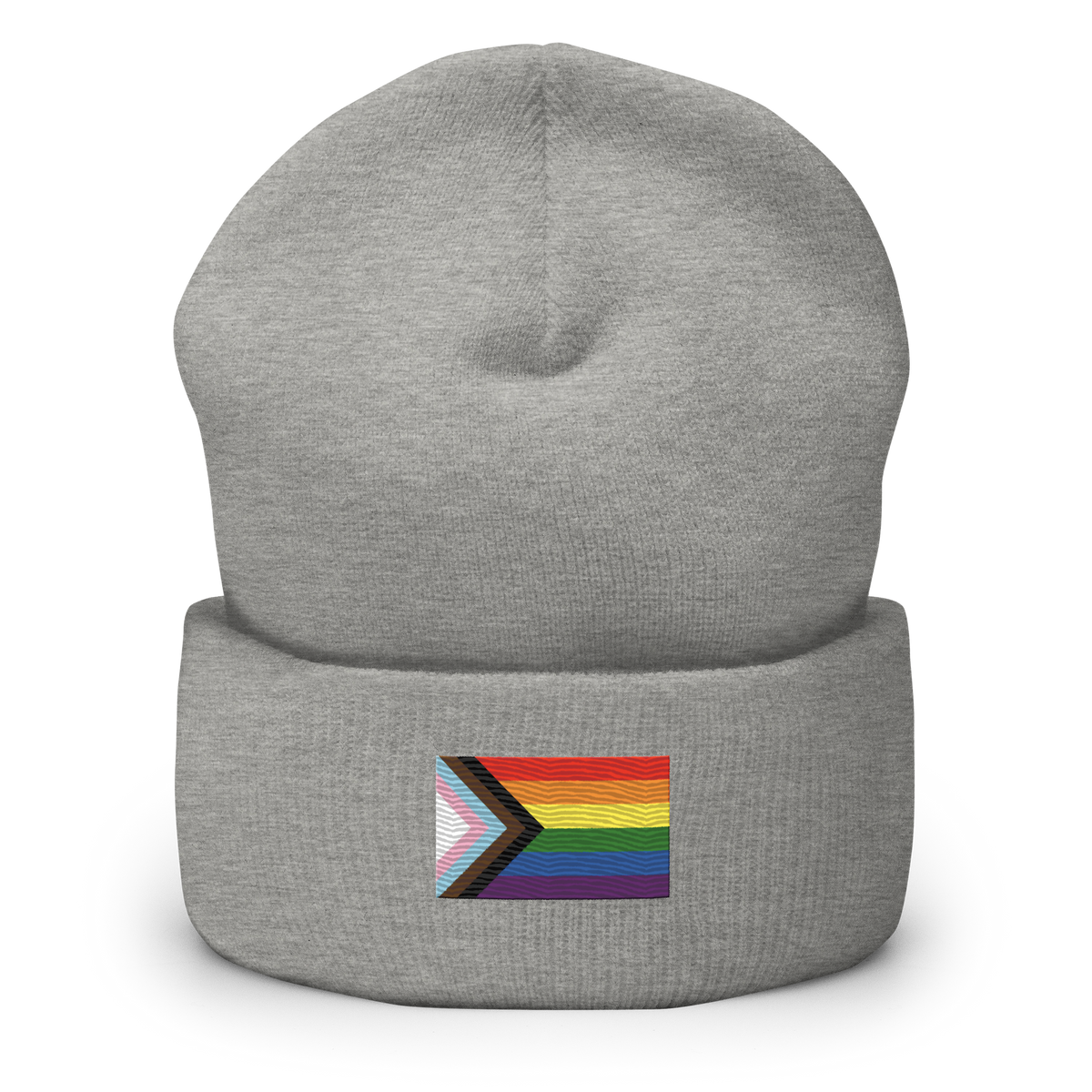Pride Progress Pride Flag Embroidered Beanie