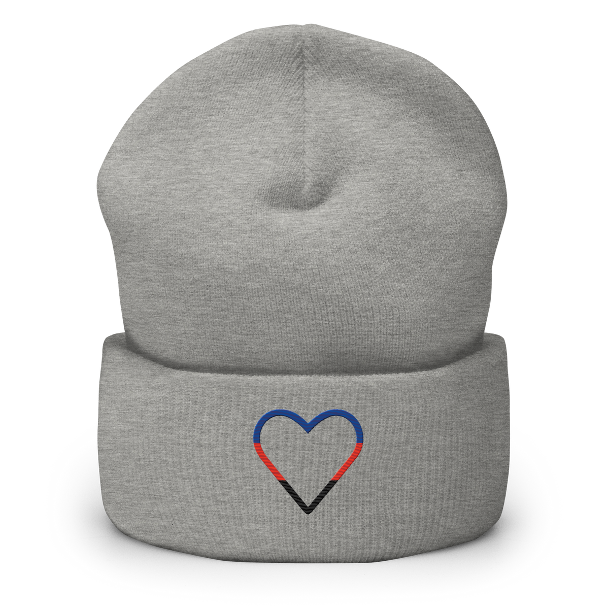 Polyamory Heart Beanie: Embroidered Pride Hat