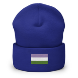 Genderqueer Pride Flag Embroidered Beanie