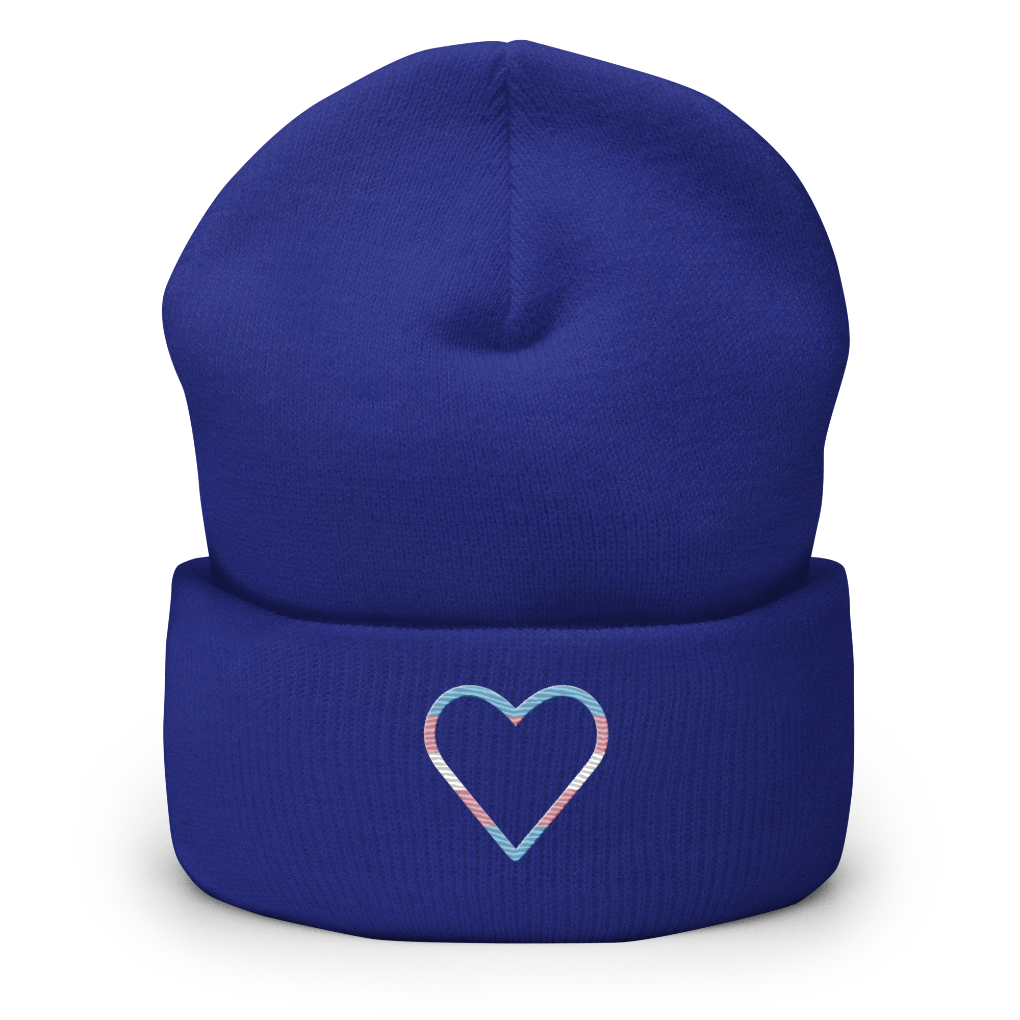 Transgender Heart Beanie: Embroidered Pride Hat