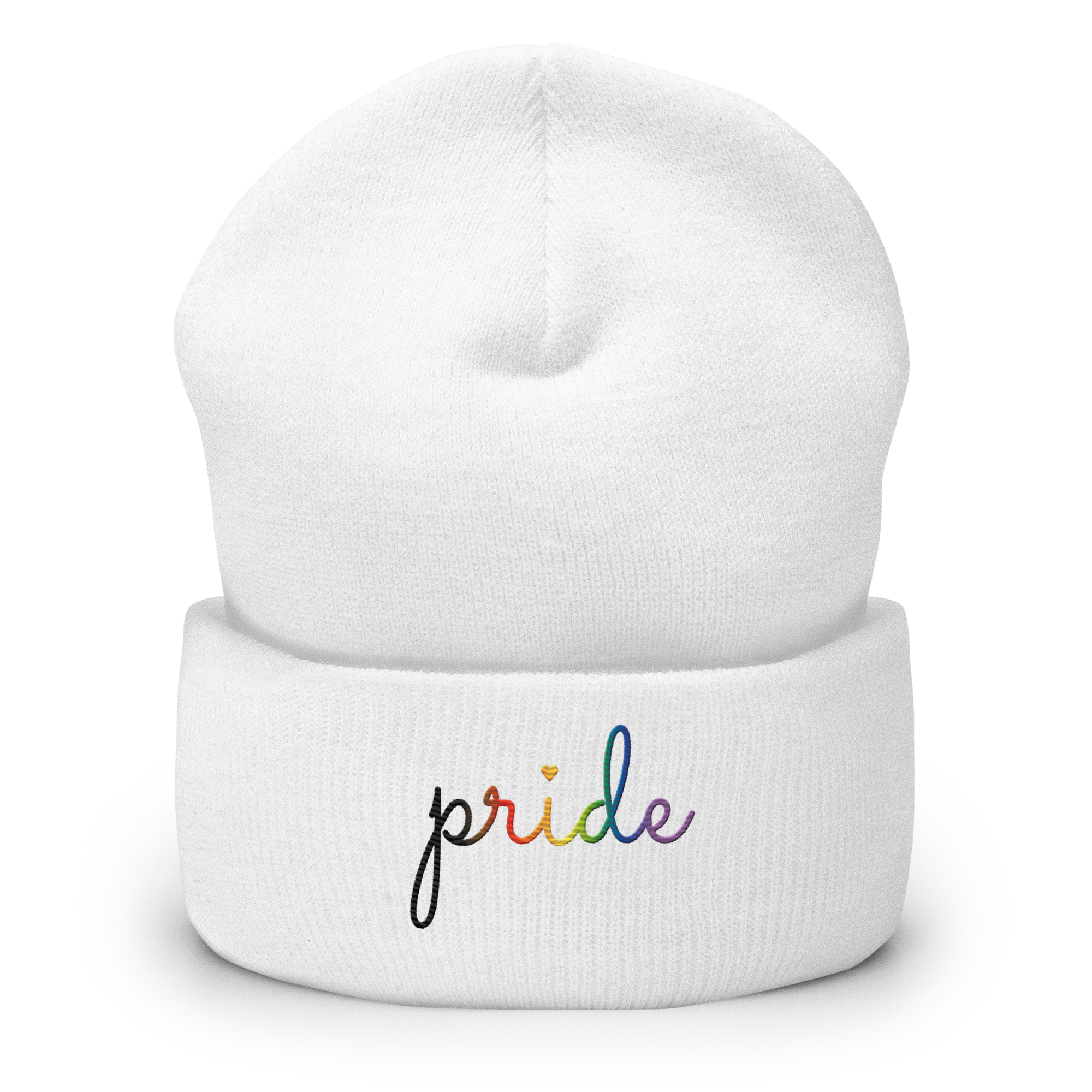 Philly  Pride Beanie: Cursive 'Pride' in Gradient Colors