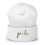 Philly  Pride Beanie: Cursive 'Pride' in Gradient Colors