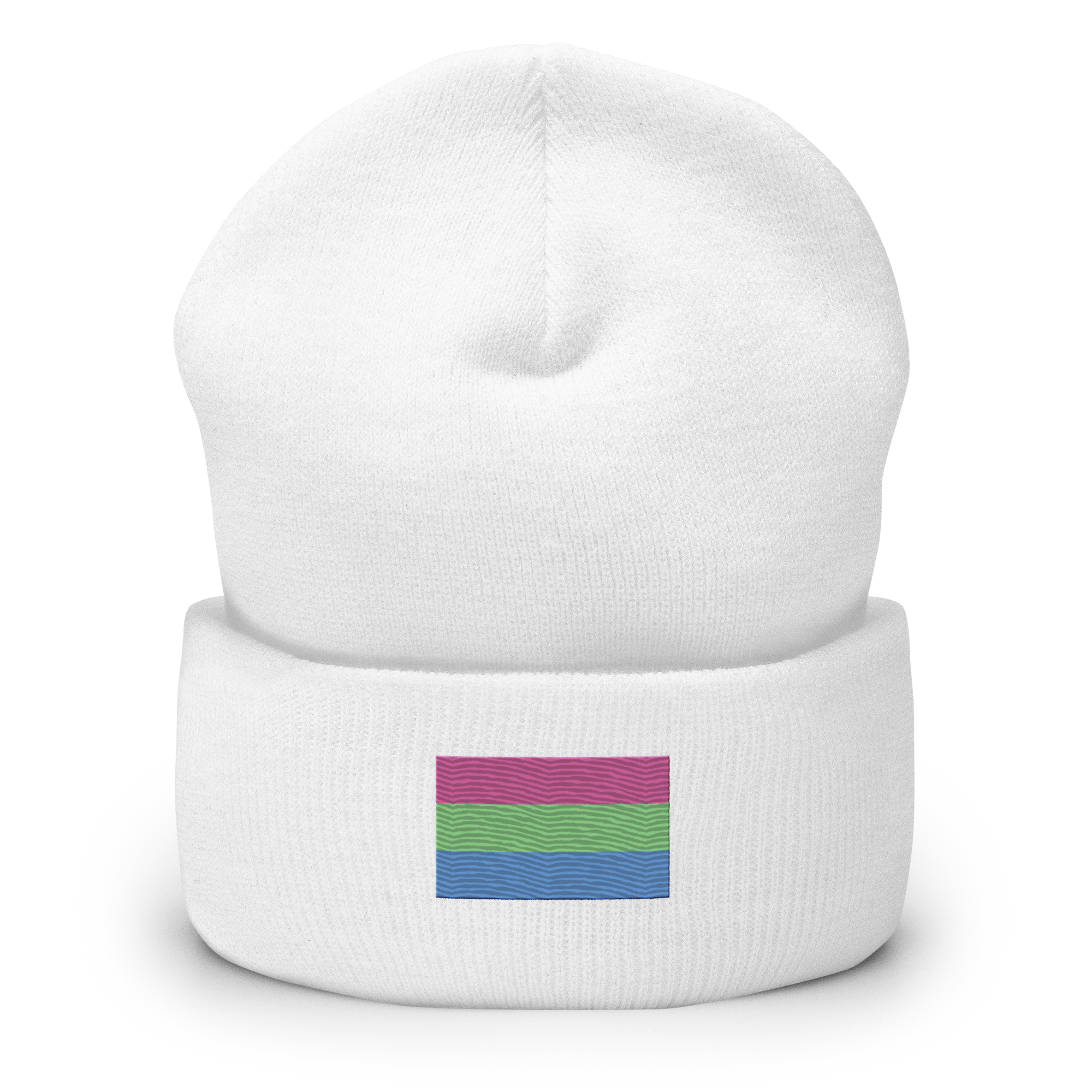 Polysexual Pride Flag Embroidered Beanie