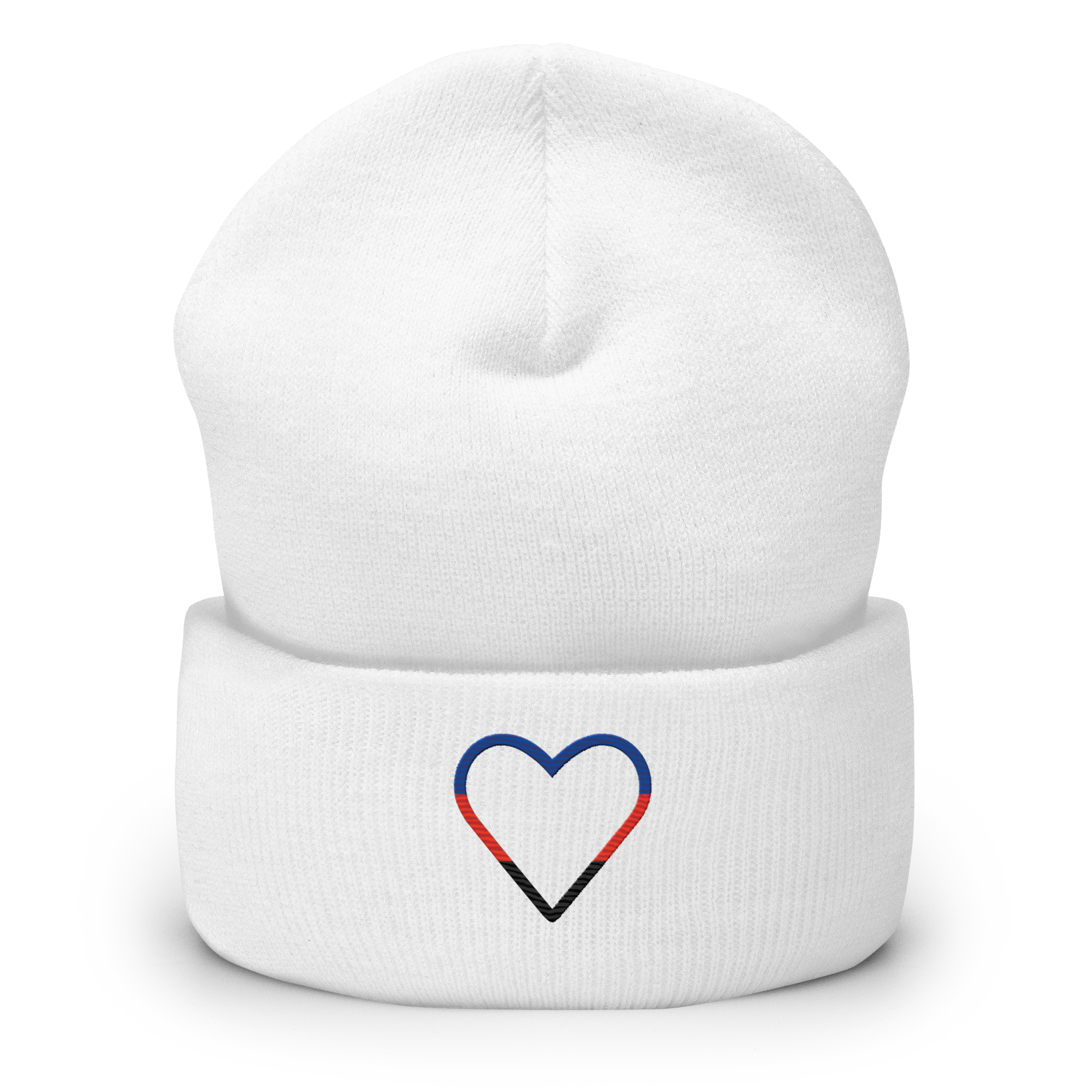Polyamory Heart Beanie: Embroidered Pride Hat