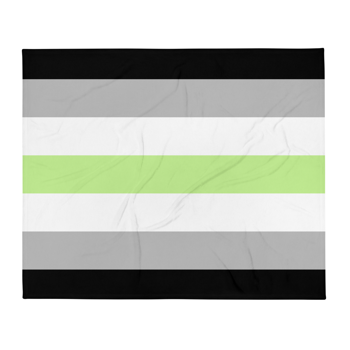 Agender Pride Throw Blanket: Cozy LGBTQ+ Decorative Print