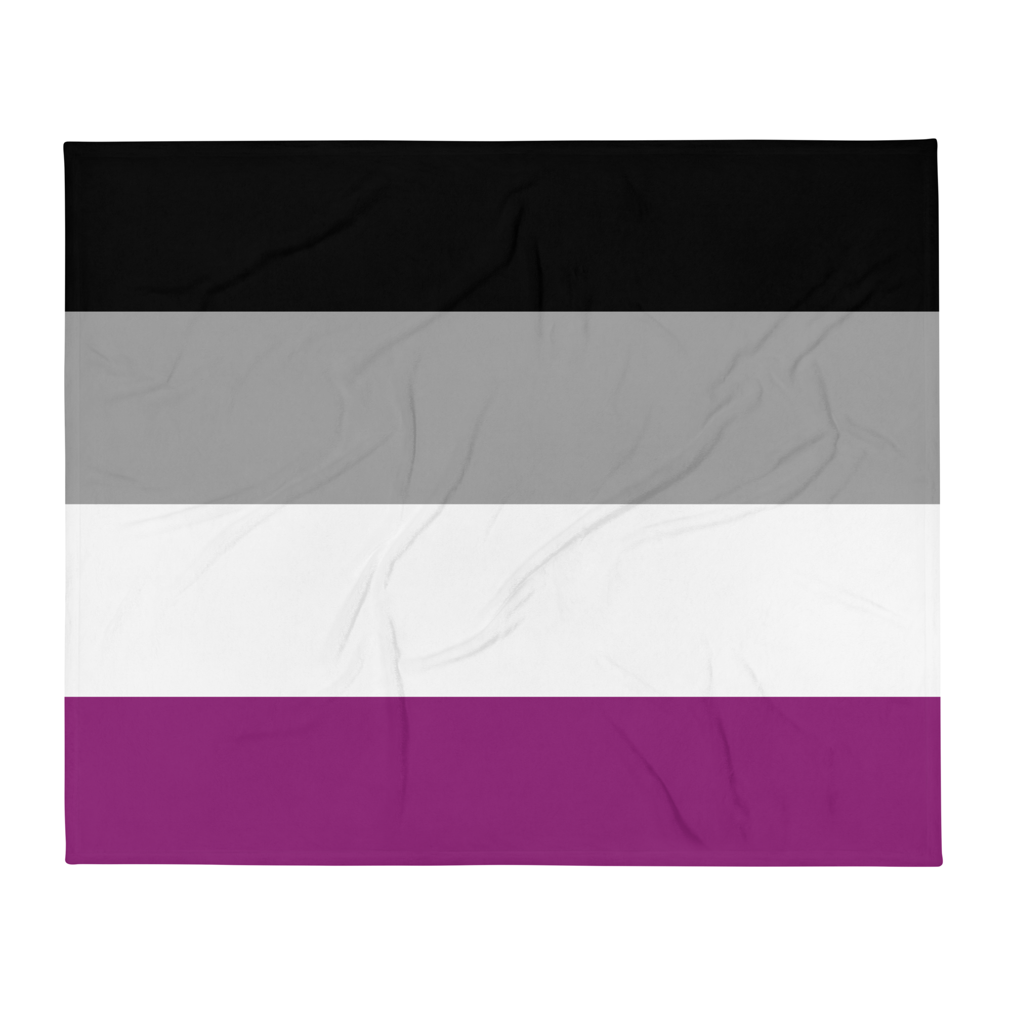 Asexual Pride Throw Blanket: Cozy LGBTQ+ Decorative Print