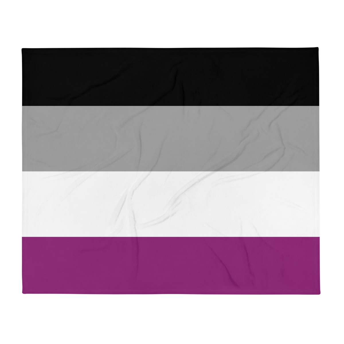 Asexual Pride Throw Blanket: Cozy LGBTQ+ Decorative Print