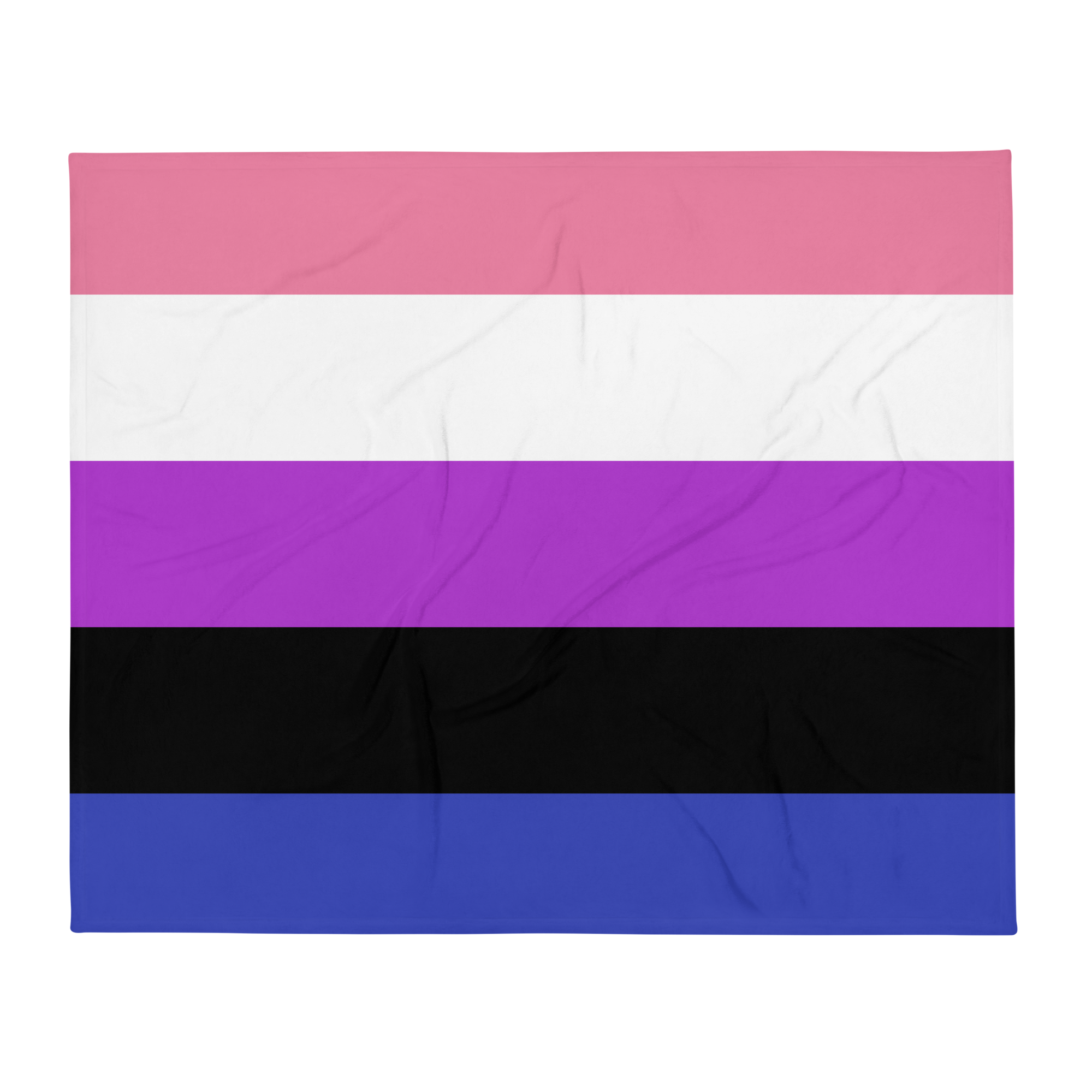 Genderfluid Pride Throw Blanket: Cozy LGBTQ+ Decorative Print