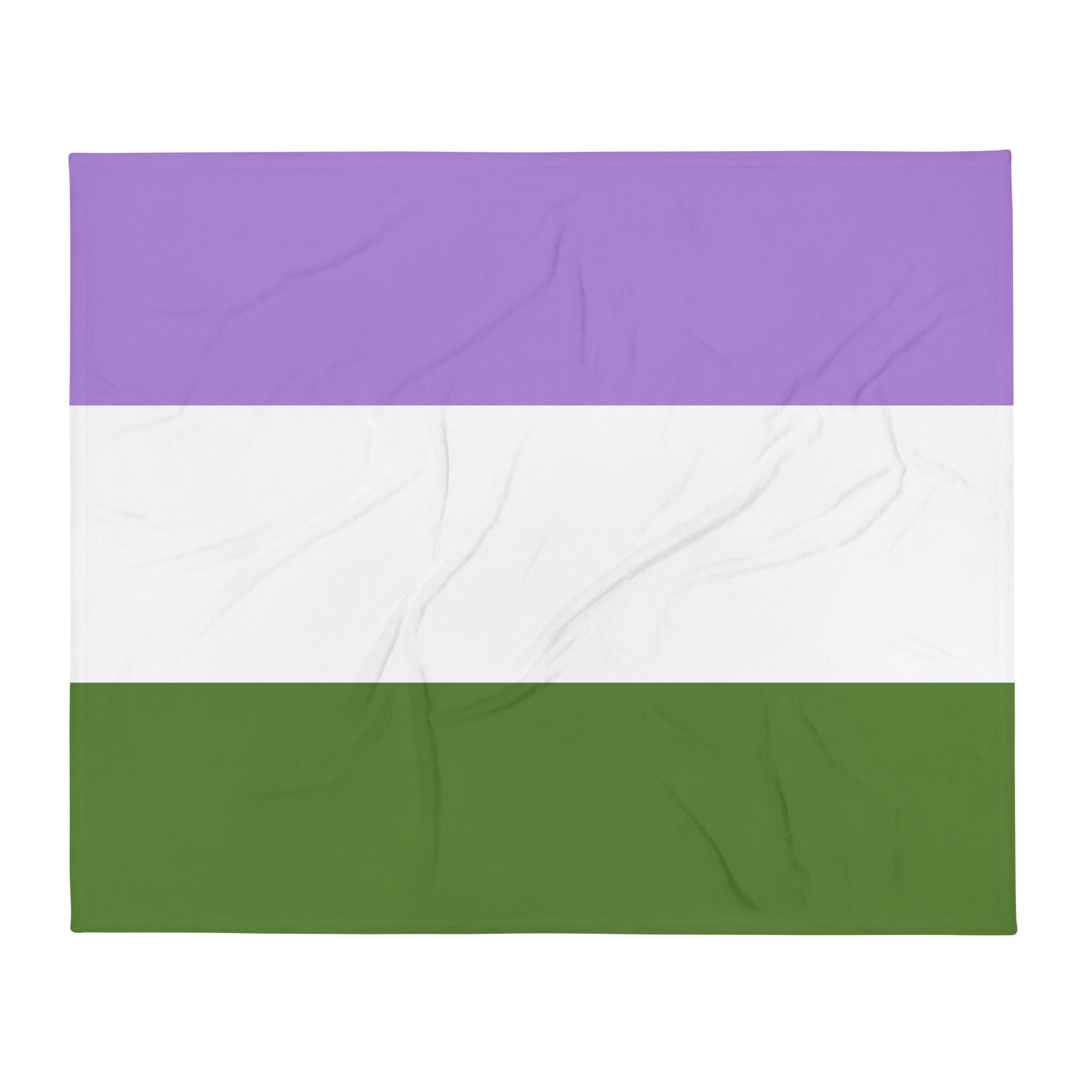Genderqueer Pride Throw Blanket: Cozy LGBTQ+ Decorative Print