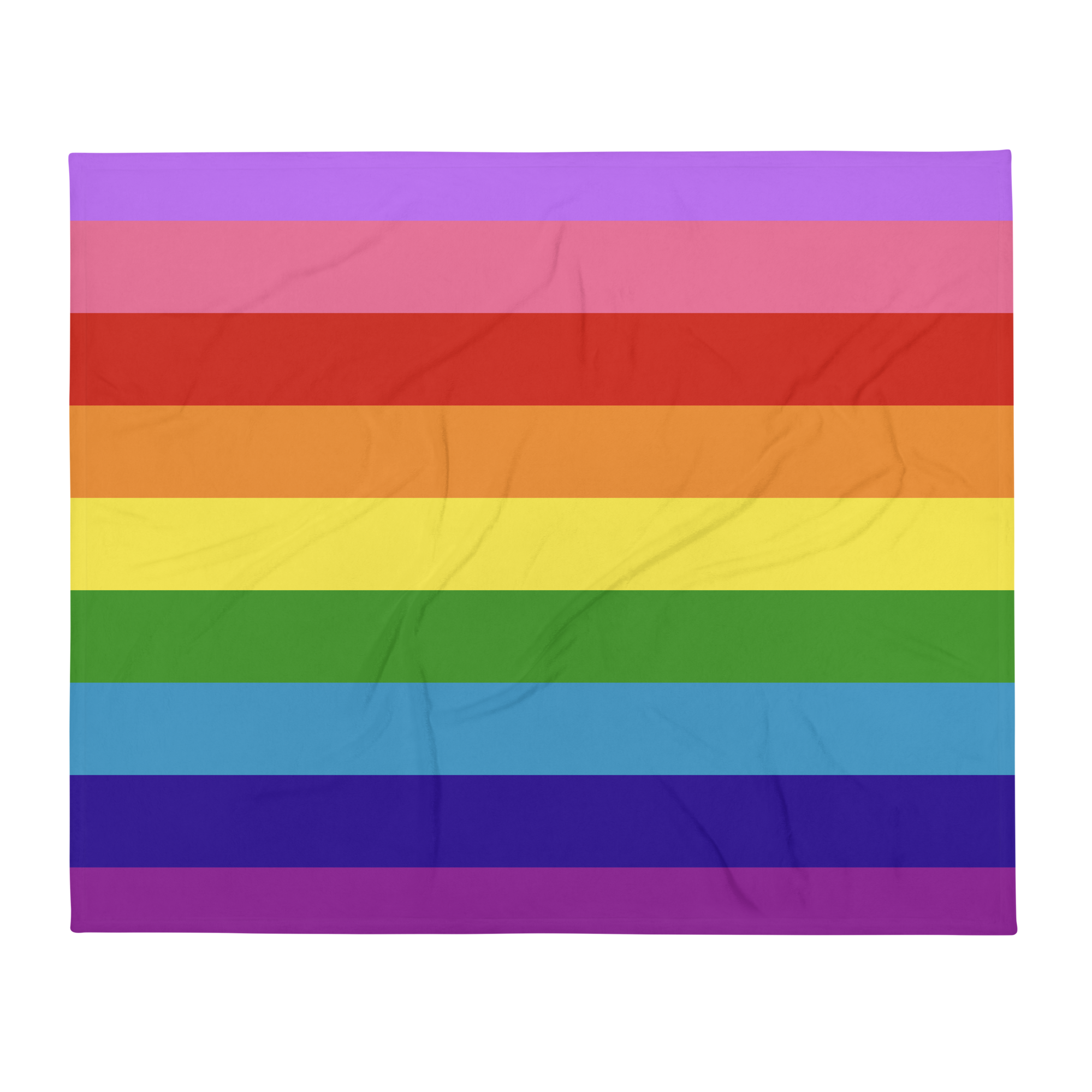 Gilbert Baker Pride Throw Blanket: Cozy LGBTQ+ Decorative Print
