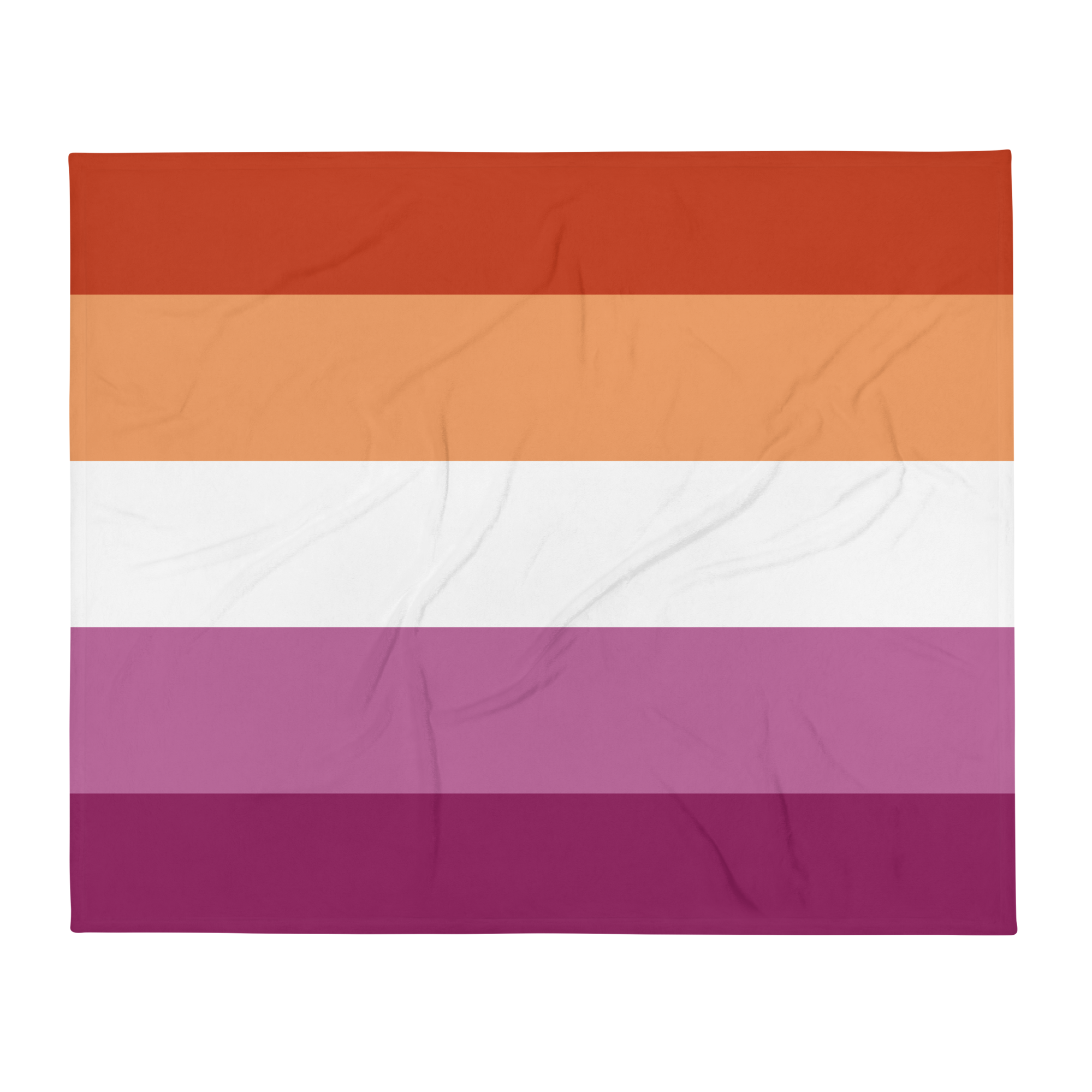 Lesbian Pride Throw Blanket: Cozy LGBTQ+ Decorative Print