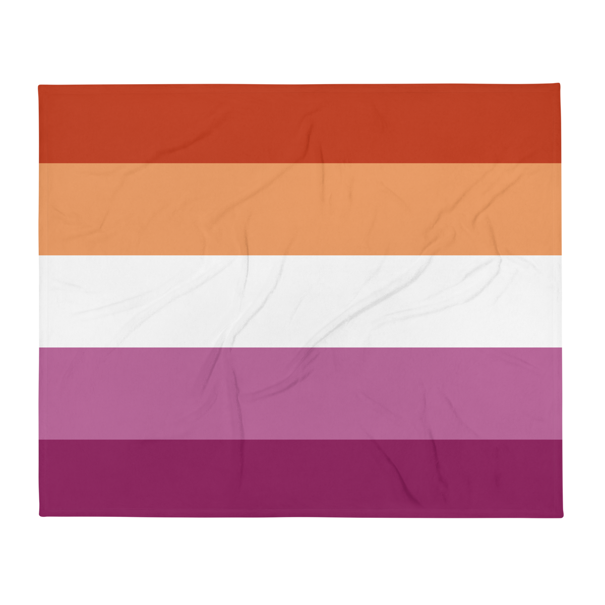 Lesbian Pride Throw Blanket: Cozy LGBTQ+ Decorative Print