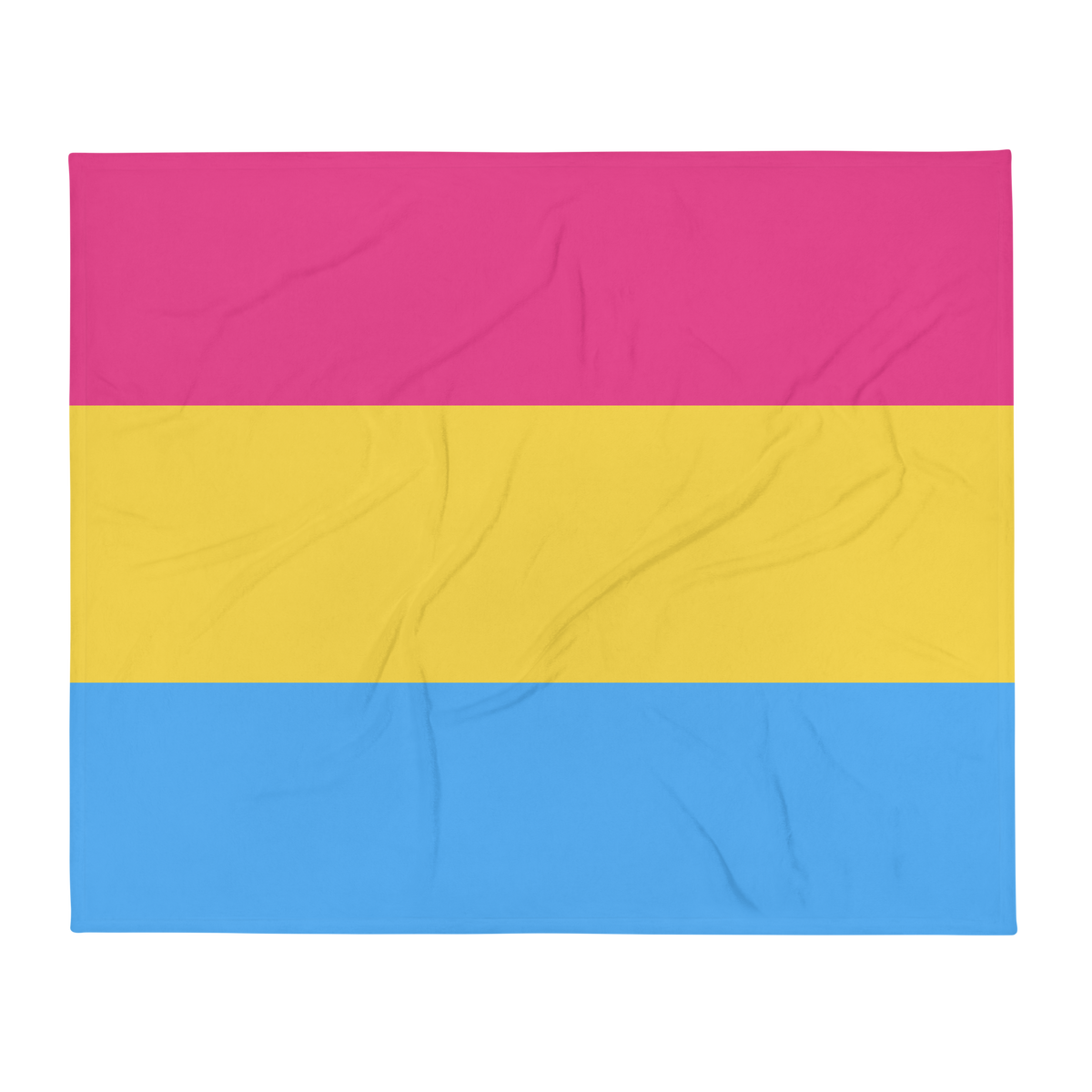 Pansexual Pride Throw Blanket: Cozy LGBTQ+ Decorative Print