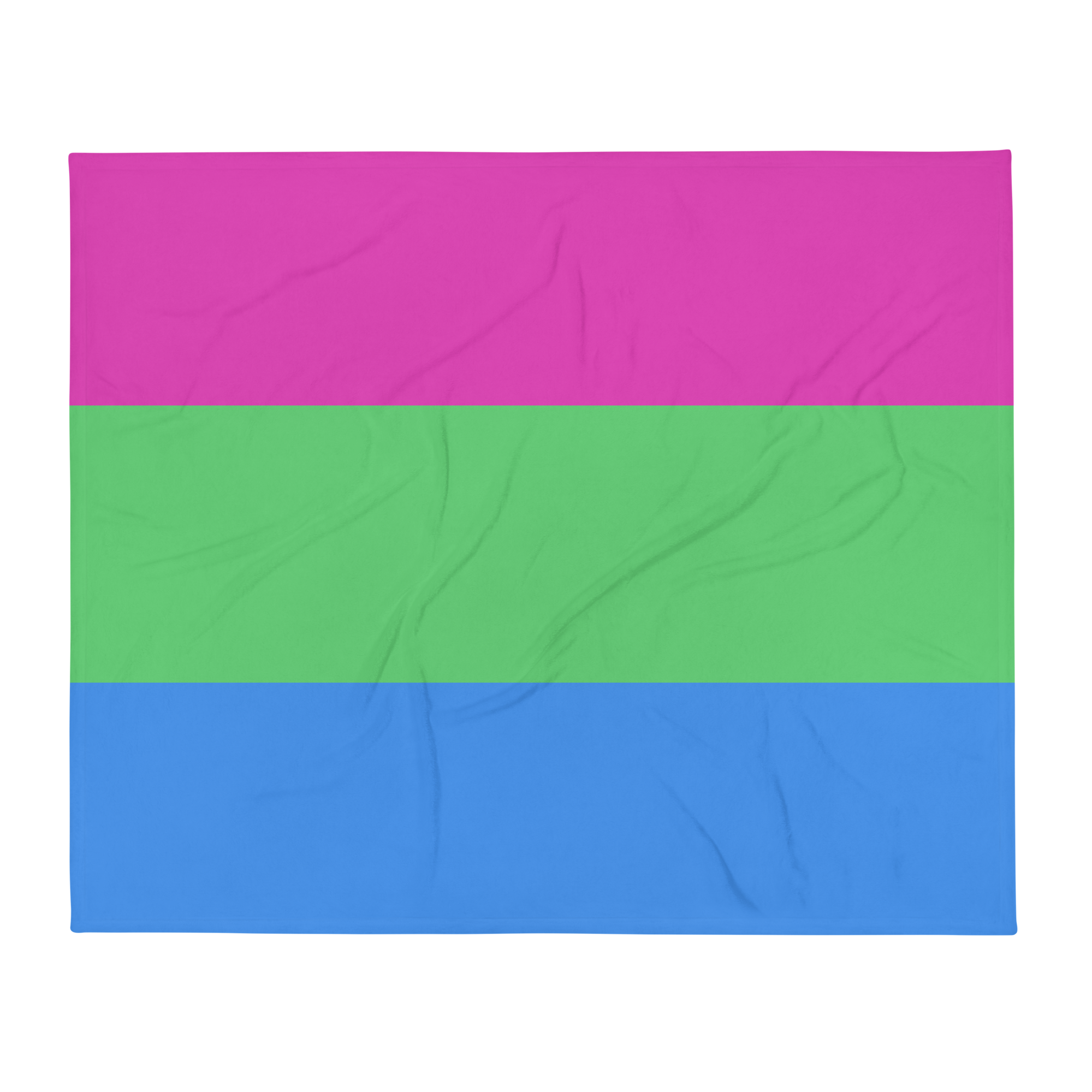 Polysexual Pride Throw Blanket: Cozy LGBTQ+ Decorative Print