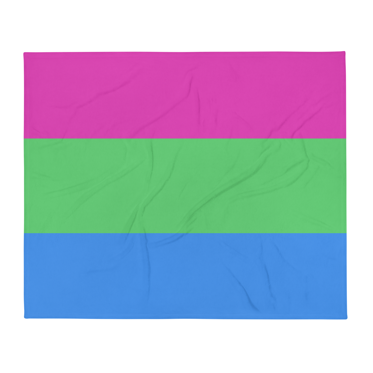 Polysexual Pride Throw Blanket: Cozy LGBTQ+ Decorative Print