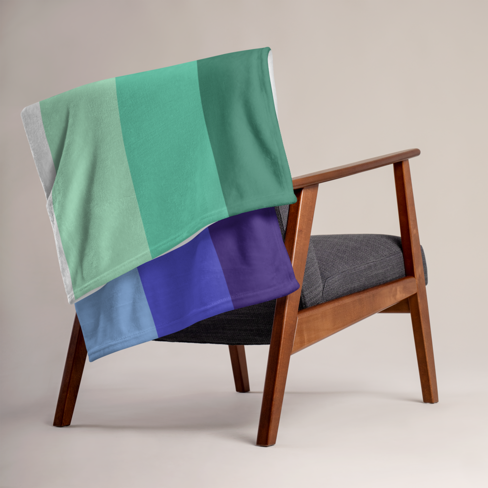 Gay Pride Throw Blanket: Cozy LGBTQ+ Decorative Print