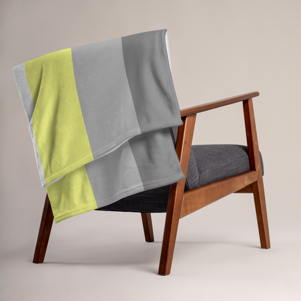 Demigender Pride Throw Blanket: Cozy LGBTQ+ Decorative Print