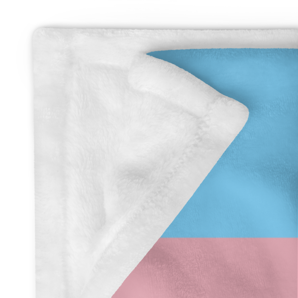 Transgender Pride Throw Blanket: Cozy LGBTQ+ Decorative Print