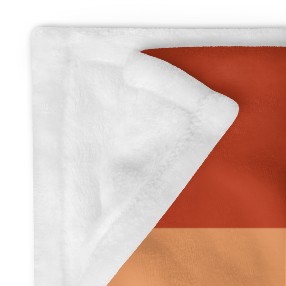 Lesbian Pride Throw Blanket: Cozy LGBTQ+ Decorative Print