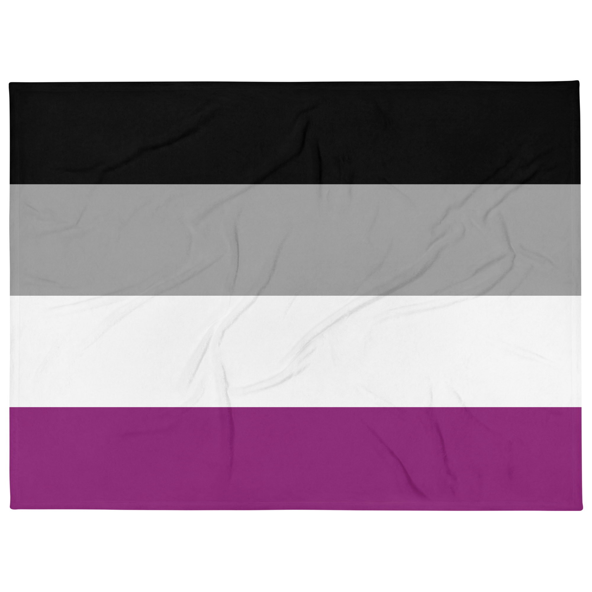 Asexual Pride Throw Blanket: Cozy LGBTQ+ Decorative Print