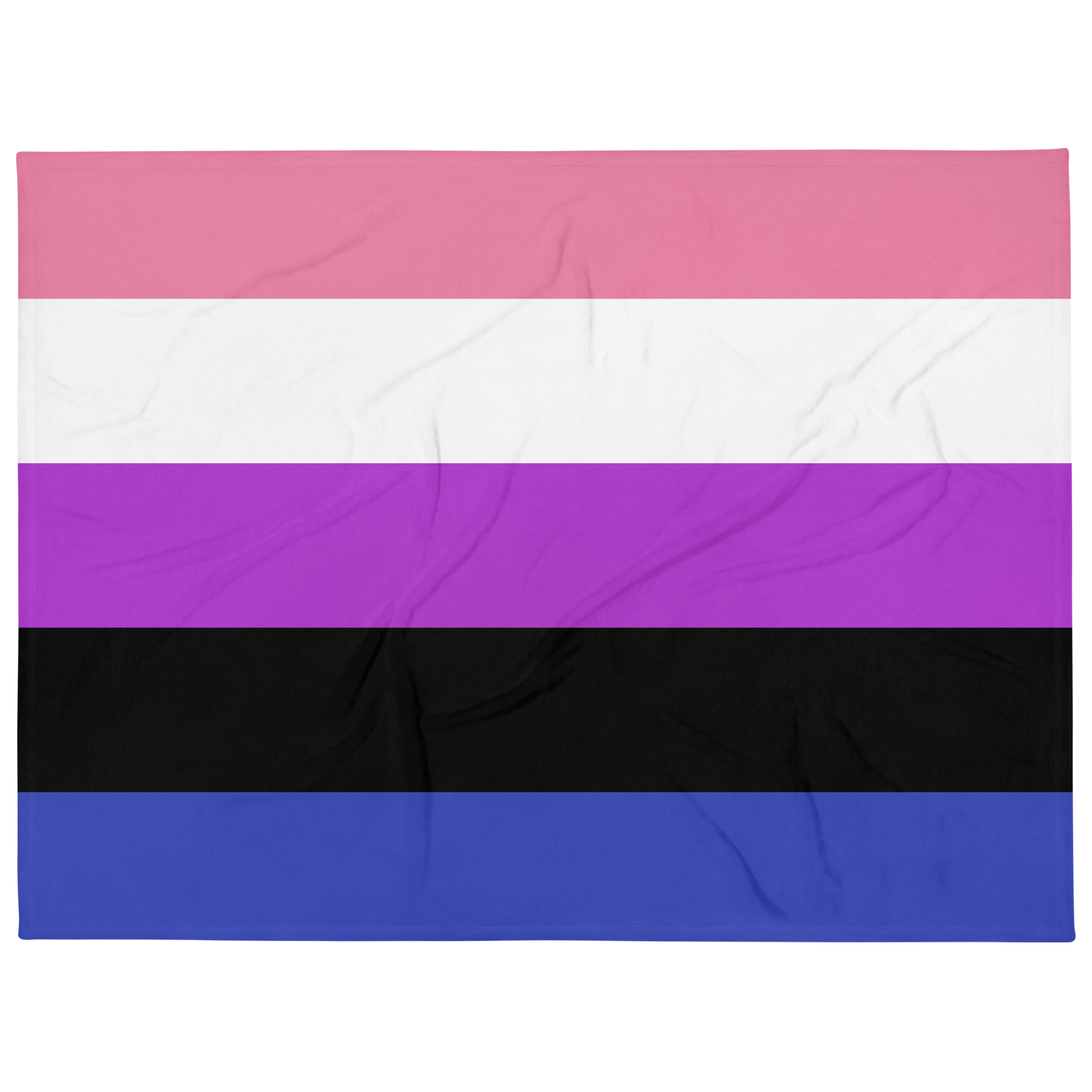 Genderfluid Pride Throw Blanket: Cozy LGBTQ+ Decorative Print